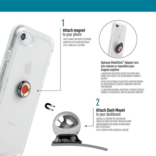 Nite Ize Steelie 360° Magnetic Mount Original Dash Kit - 第 3/7 張圖片
