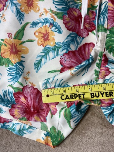 Pantalones Cortos de Natación Chubbies Para Hombre L Floral Hawaiano Aloha Friday Marfil Hibisco - Imagen 7 de 14