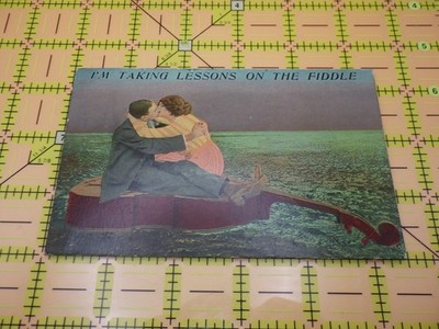 1913 Romantic Fantasy Postcard Alger Ohio Mabel Scowill Bamforth Comic Fiddle Ki