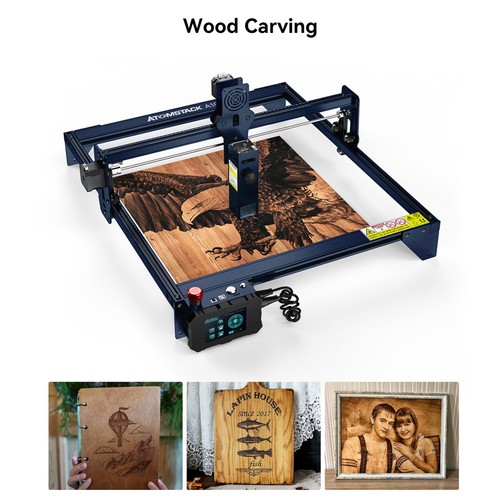 Grabador láser ATOMSTACK A10 Pro 10W, rodillo giratorio R3 PRO, juego de asistencia de aire F30 - Imagen 24 de 52