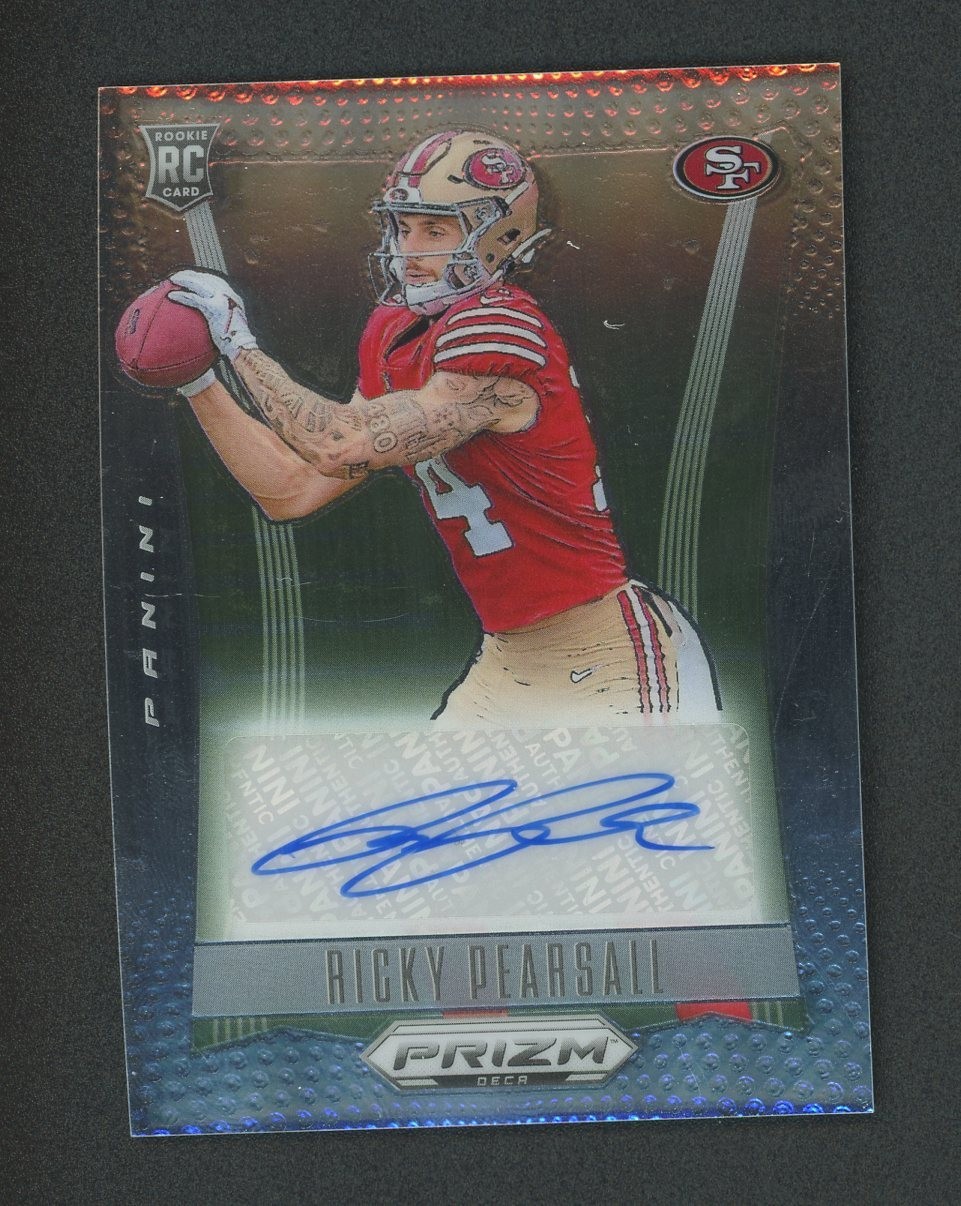 2024 Panini Prizm Ricky Pearsall Deca Rookie Auto Sharp 49ers