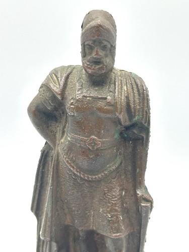 Gothic Revival 1920s Bronze Roman Centurion Warrior Bookend - 6” Tall - 2.7 Lbs - Bild 5 von 9