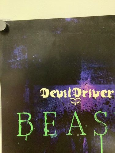 Devil Driver Beast 2011 Promo Poster 11x17 doppelseitig LESEN - Bild 2 von 10
