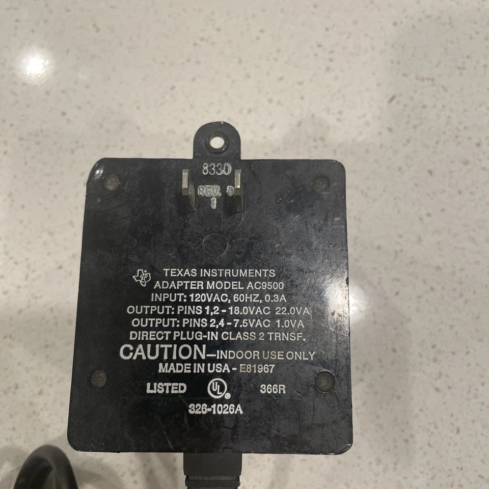 Vintage Texas Instruments AC-9500 Power Supply - Image 2 of 4