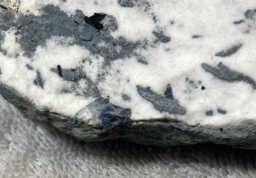 Benitoite & Neptunite Crystal Specimen from San Benito County, California - Picture 5 of 7