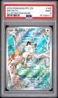 2025 Pokemon Phantasmal Flames English Meowth Illustration Rare PSA 9 106/094