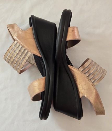 Skechers Cali Women's Rumblers Rose Gold Wedge Sandal Size 9 - Picture 5 of 8