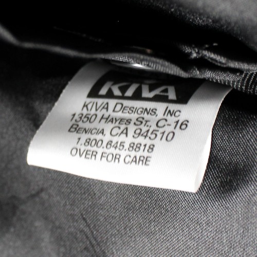 Red KIVA Bag Luggage Carry On Vintage Shoulder Strap 2 Wheel Roller 13" x 16" - Picture 5 of 5