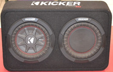 Kicker Comp RT 43tcwrt84 8-in Subwoofer speaker 8" car stereo- TESTED/WORKS 