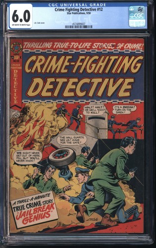 Star Pub. Crime Fighting Detective #12 9/50 CGC 6.0 Off-White to White Pages - Picture 1 of 2
