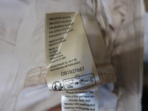 Pilcro Women's Light Pink/Beige High Rise Cropped Wide Barrel Leg Pants Sz 28" - Picture 8 of 12