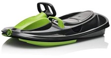 for Kids, Adults - Toboggan Sled, Easy Turning Steering Snow Sled Mystic Green