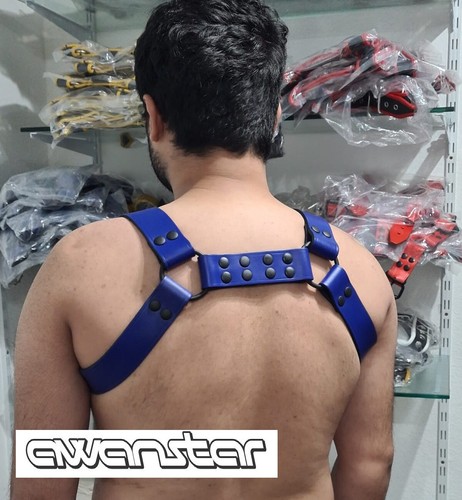 awanstar Bulldog leder harness Oberkörper Männer harnais n cuir leather Harness - Picture 12 of 19