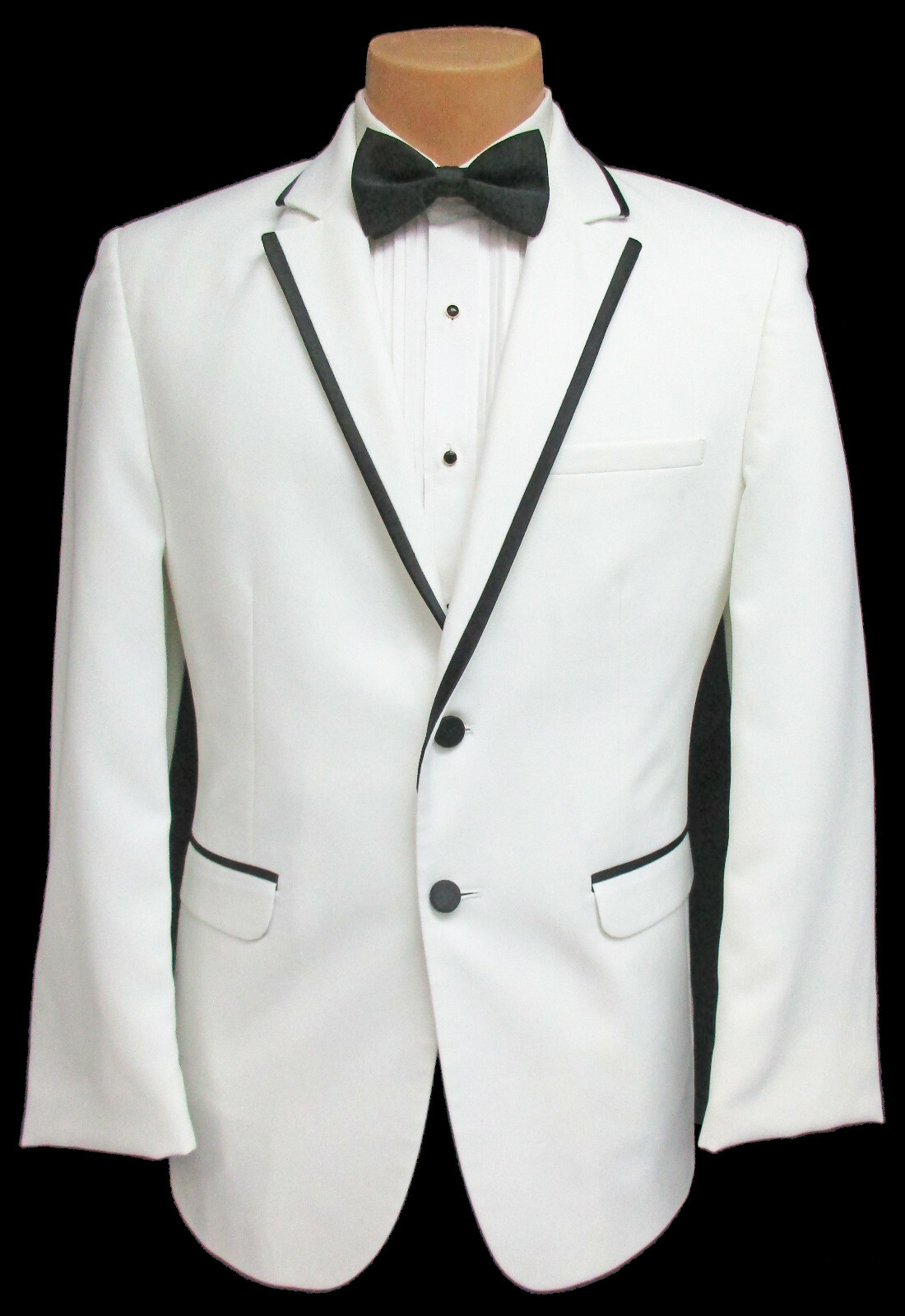 Men's White Jean Yves Savoy Tuxedo Dinner Jacket with… Gem