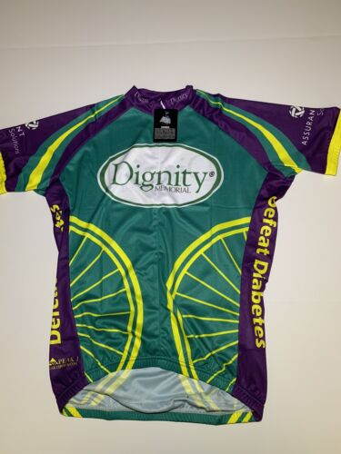 DIGNITY MEMORIAL Tour de cure American PEAK 1 Cyclist Jersey Size M