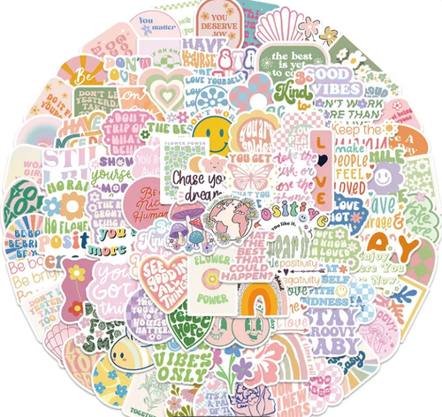 Positive Motivational Quotes Slogan Self Adhesive Stickers Affirmations Fun 10pc - Picture 7 of 13
