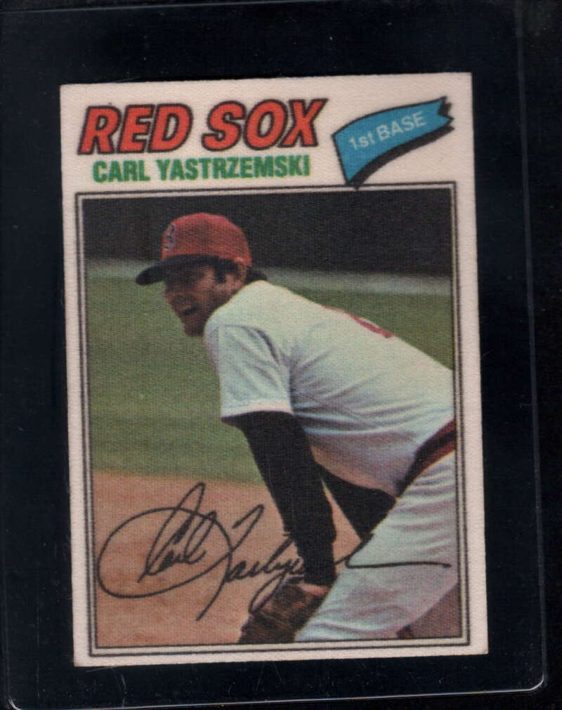 1977 Topps Cloth Stickers #53 Carl Yastrzemski   EXMT+ X3098162
