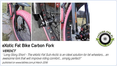 White eXotic Rigid Carbon 26 Inch Mountain Bike Fork, Post Mount Disc 42.5cm - Picture 7 of 12