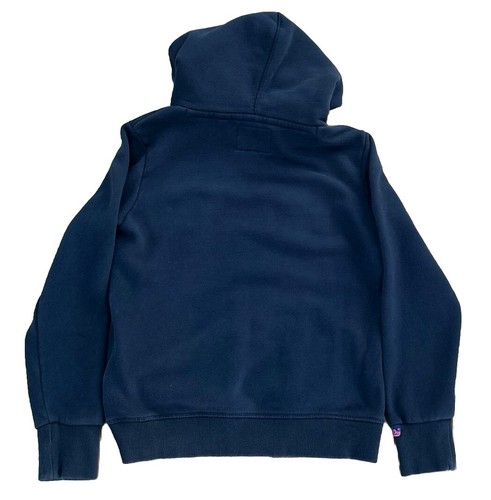 Rare Superdry Beach Hoodie Womens Medium Script Pullover Blue Pink Surf Japan - Picture 2 of 10