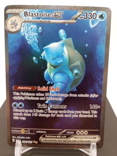 NM - Blastoise EX 200/165 Special Illustration Rare - 2023 Pokemon SV 151 (2)