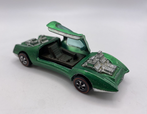 Vintage Hot Wheels 1969 Mod Quad Dark green Made in Hong Kong Excellent Cond