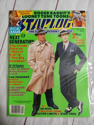 Starlog Magazine #135 TNG Roger Rabbit Picard & Data Green Hornet Oct 1988 VF/NM - Imagen 3 de 4