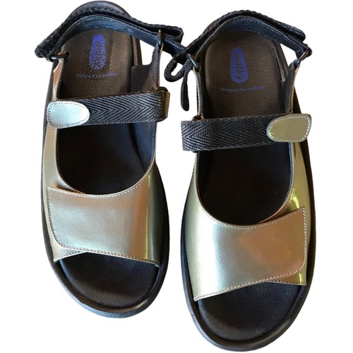 Sandalias ajustables Wolky Jewel charol metálico talla 41/9,5 - Imagen 2 de 12
