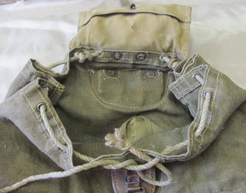 MOCHILA DE LONA ORIGINAL ALEMANA WEHRMACHT GEBRIGSJAGER TROPAS DE MONTAÑA SEGUNDA GUERRA MUNDIAL - Imagen 9 de 12
