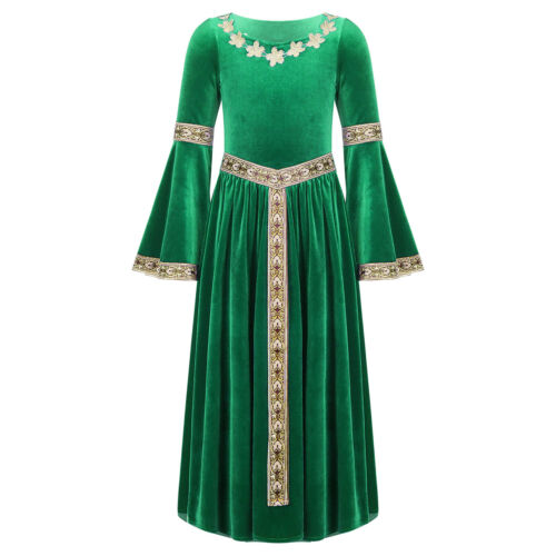 Accappatoio a vita alta per bambini ragazze costume cosplay abito da ballo fantasia gonna pasquale - Foto 62 di 77