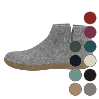 glerups - Ledersohle - Unisex - Damen und Herren - Boots - Hausschuhe - Filzstie