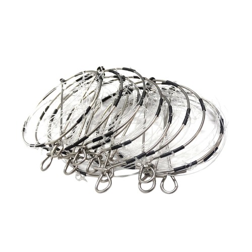 10x Crab Trap Repeated Use 6 Ring Collapsible Steel for Prawn bster and shrimp - Picture 5 of 9
