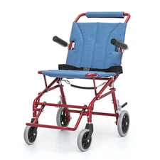 [FDA APPROVED]Folding Portable Transport Wheelchair w/Travel Carry Bag & Armrest