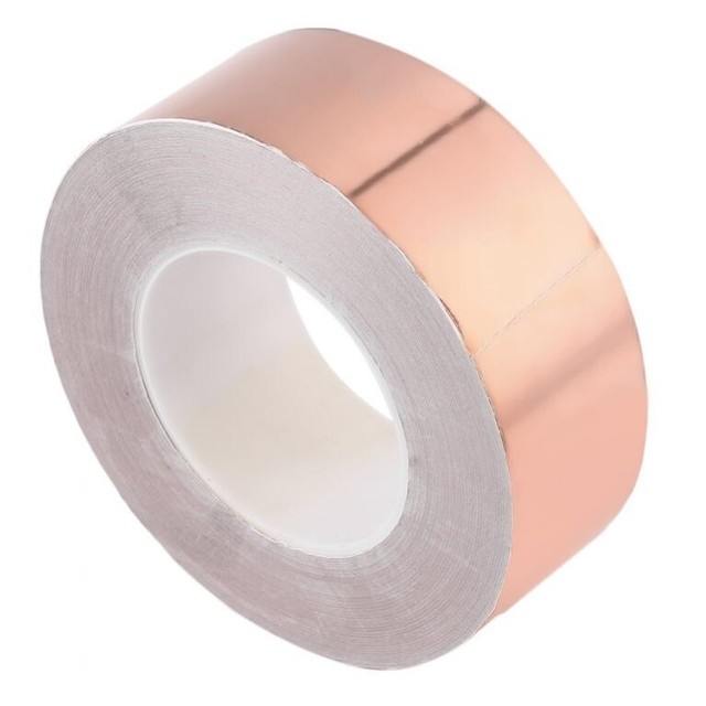 25m Copper Tape - Self Adhesive 20mm Slug Repellent For Guitar Snail & EMI Foil 25m Copper Tape - Self Adhesive 20mm Slug Repellent For Guitar Snail & EMI Foil