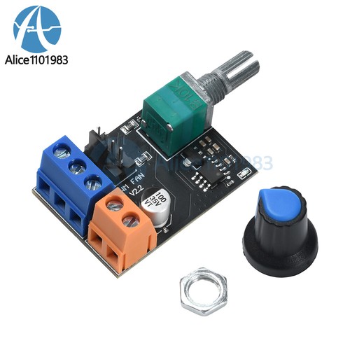 DC12V PWM Server Fan Governor 3wire 4wire Motor Stepless Speed Controller Switch - Picture 11 of 19