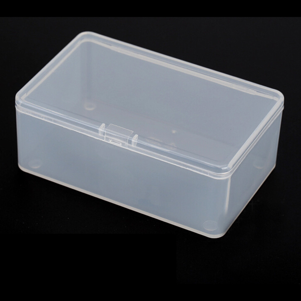 Home Garden 5pcs Plastic Clear Transparent With Lid Storage Box Collection Container Cas Household Supplies Cleaning