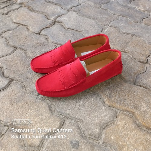 Scarpe uomo Made in Italy, mocassini Uomo Modello Car Shoe In Vera Pelle. - Foto 2 di 5