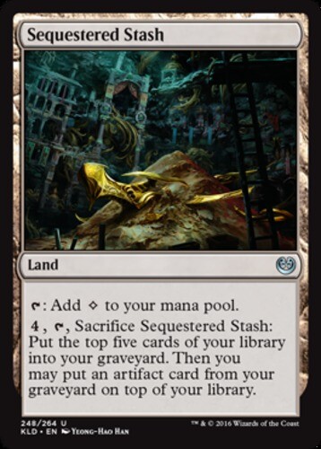 Sequestered Stash ~ Near Mint Kaladesh MTG Magic UltimateMTG Land Card - Picture 1 of 1