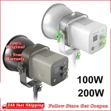 SIDANDE 200W COB LED Video Light Bi-Color 2500-6500K Continuous Lighting Bowens 