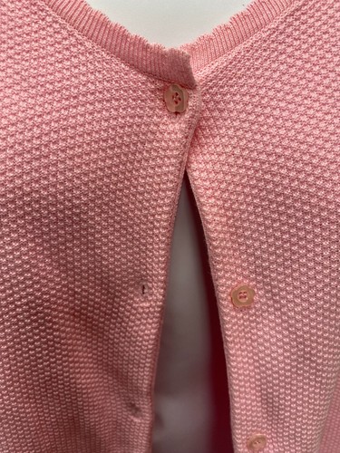 NWT SagHarbor Woman's Pink Cardigan Sweater 1X 100% Cotton - Picture 4 of 9