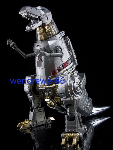 New 4th Party MP-08 MP08 Oversized King Grimlock Prime Stainless Steel Color Ver - Picture 18 of 21