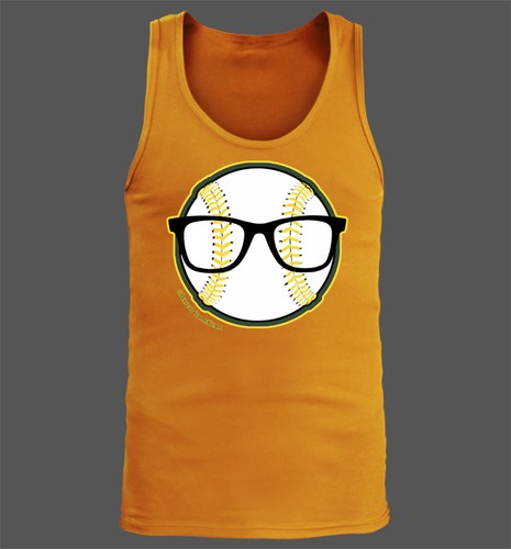 Nerd Power Men's Tank Top - Oakland Athletics A's Eric Sogard Face of MLB - Picture 5 of 5