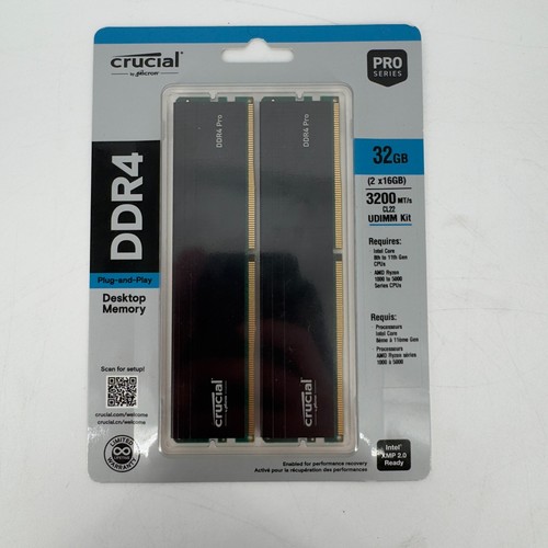 Crucial CP2K16G4DFRA32A 32GB DDR4 Pro Memory Module RAM (2 x 16 GB)