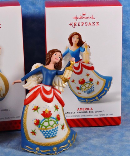 3 adornos de recuerdo Hallmark - Serie ANGELS AROUND THE WORLD - #2, #3, #4 NUEVO EN CAJA - Imagen 4 de 8