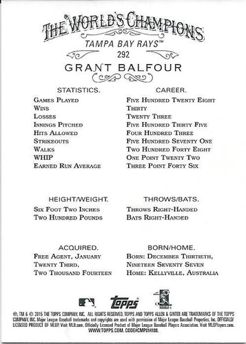 2015 TOPPS ALLEN & GINTER "X"..10th ANNIVERSARY..YOU PICK FROM LIST..176-350.. - Picture 217 of 329