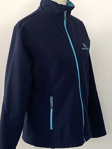 Landway Women's Soft Shell Jacket Navy Blue Fleece Lined Med - Picture 6 of 10