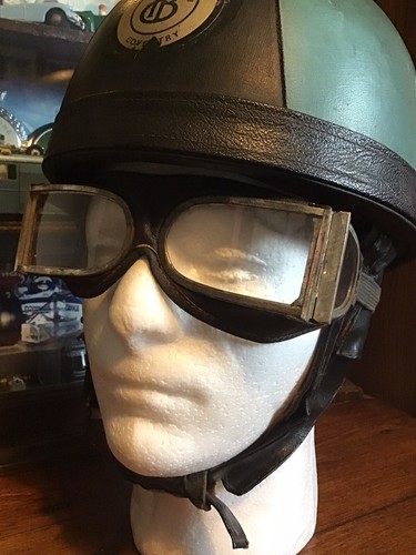 Vintage Motorcycle Goggles - Flying Pilots Folding Goggles - Dispatch Rider - Picture 2 of 17