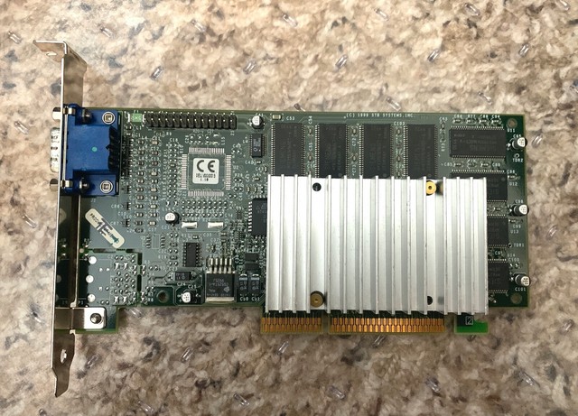 Retro Vintage VGA ekv001 1pc 3dfx Voodoo3 3000 PCI rev.D 16Mb OEM NOS Tested
