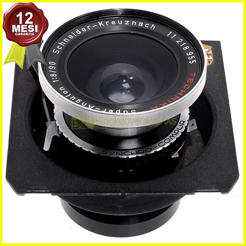 フィルムカメラ Schneider Kreuznach SuperAngulon 90mm f8 Schneider Super Angulon 90mm f8 Syncro Compur Shutter Plate