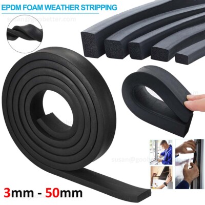 Neoprene / EPDM Plain Foam Sponge Sheet Sheeting - Squares &amp; Strips In