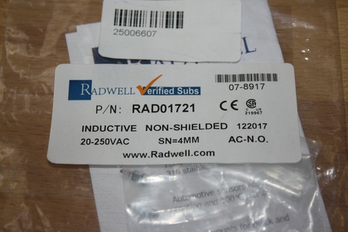 Radwell RAD01721 AC Micro Inductive Proximity Sensor - Picture 1 of 4